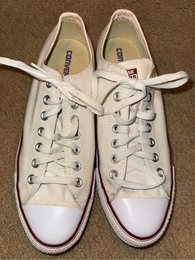 Converse Chuck Taylor All Star Ox Off White Low Top Sneakers Size 10 M7652